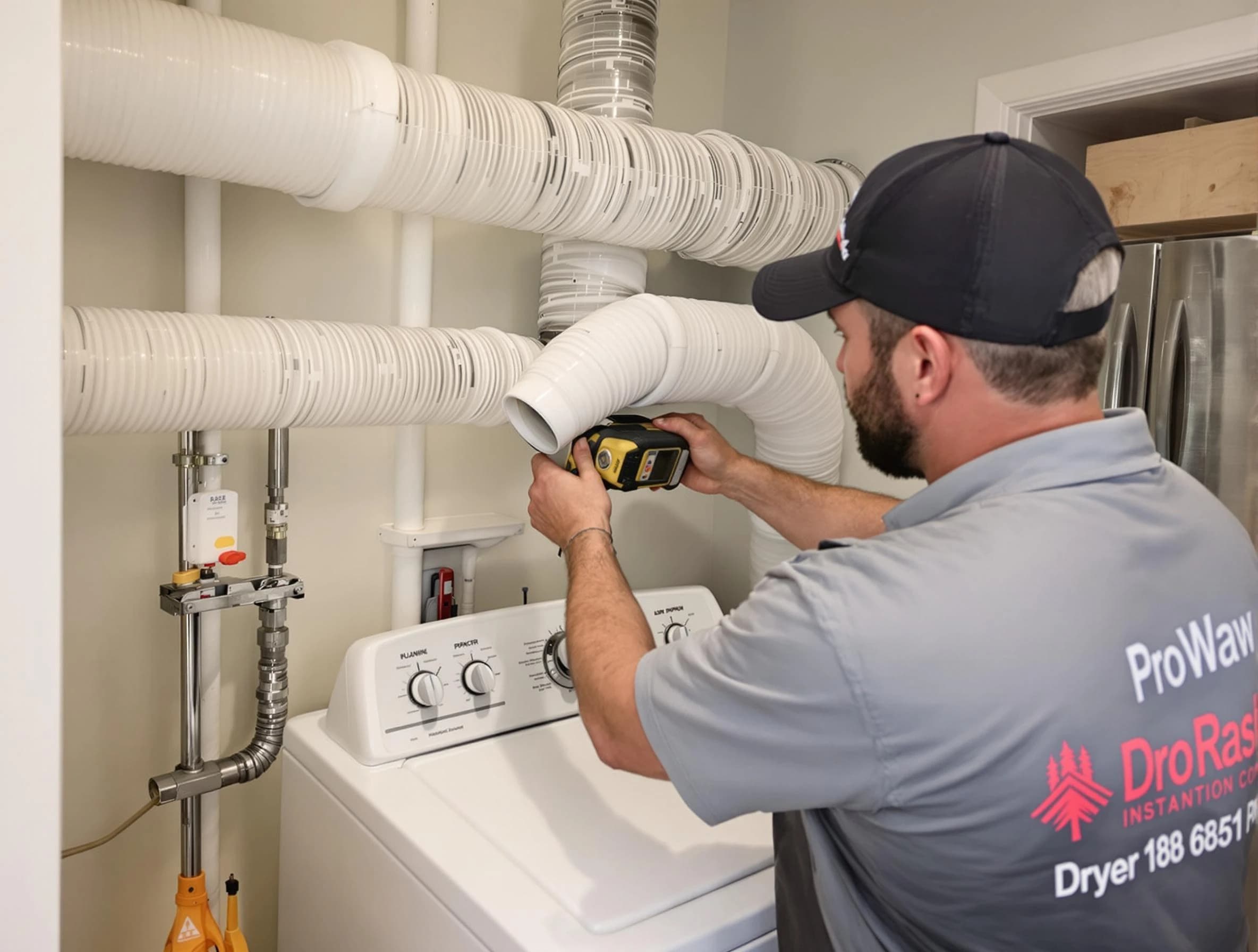 Professional dryer vent hose installation by Placitas Dryer Vent Cleaning in Placitas