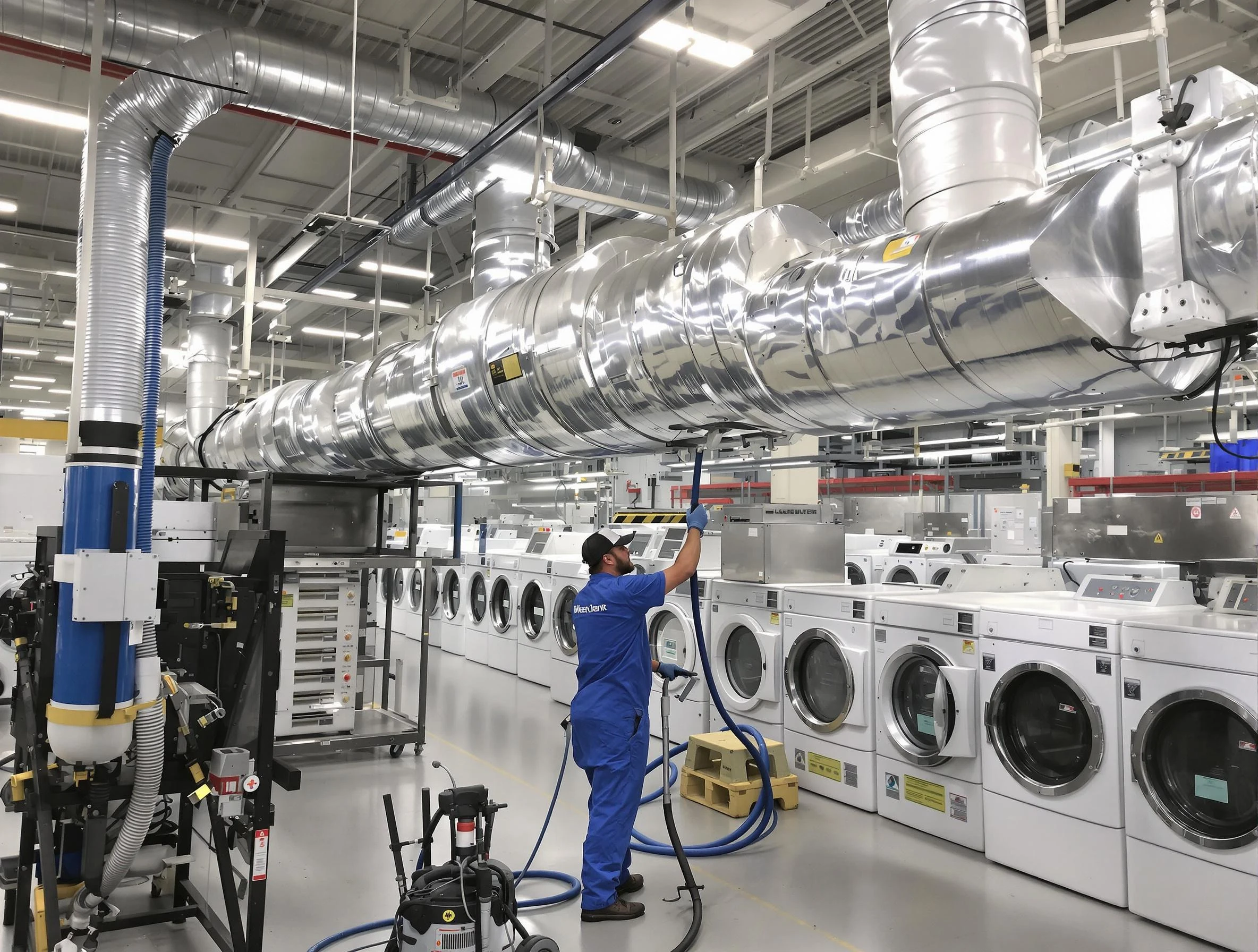 Placitas Dryer Vent Cleaning team performing heavy-duty industrial dryer vent cleaning in Placitas